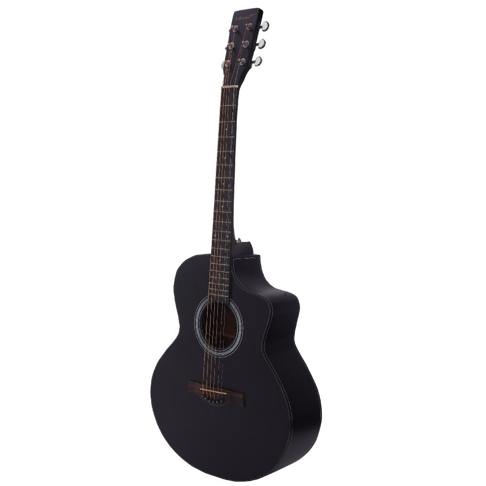 Vault Acoustic Guitars Vault EA40 41 inch Premium Solid Spruce-Top Cutaway Acoustic Guitar