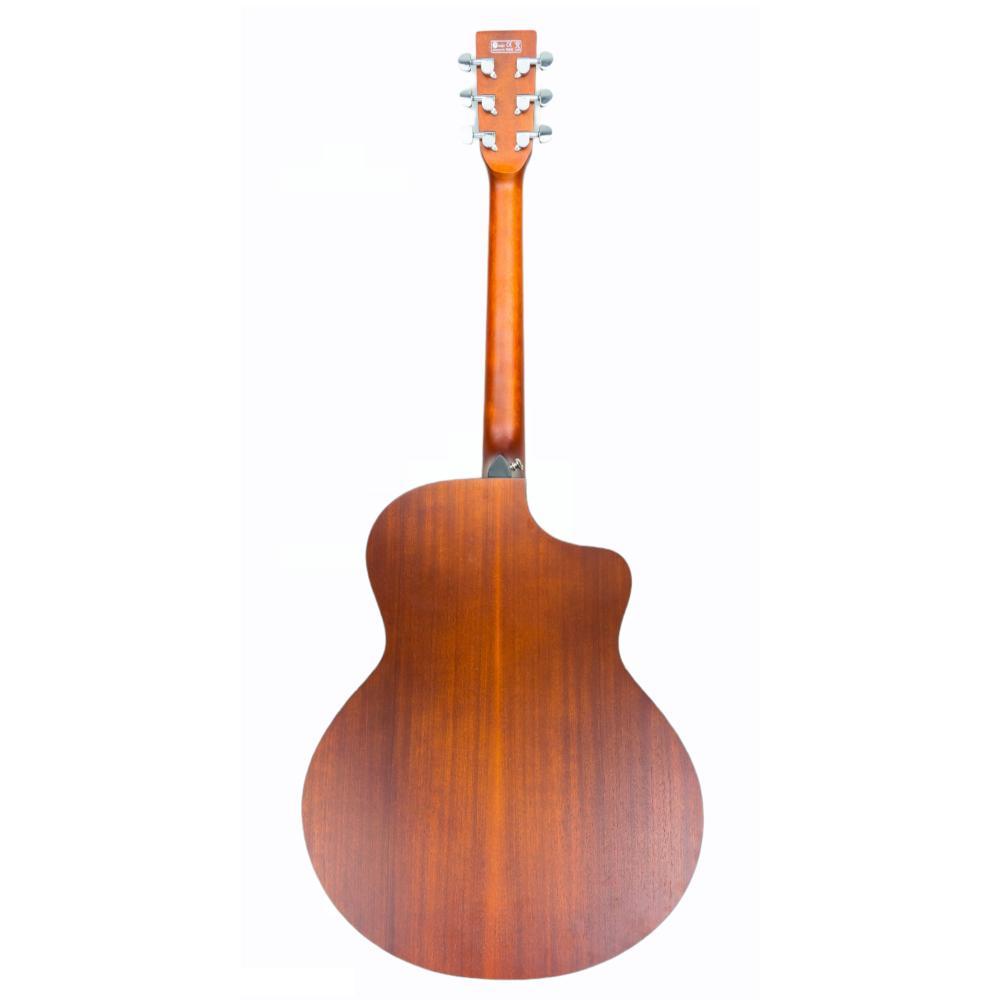 vault acoustic guitars vault ea40 41 inch premium spruce-top cutaway acoustic guitar - open box