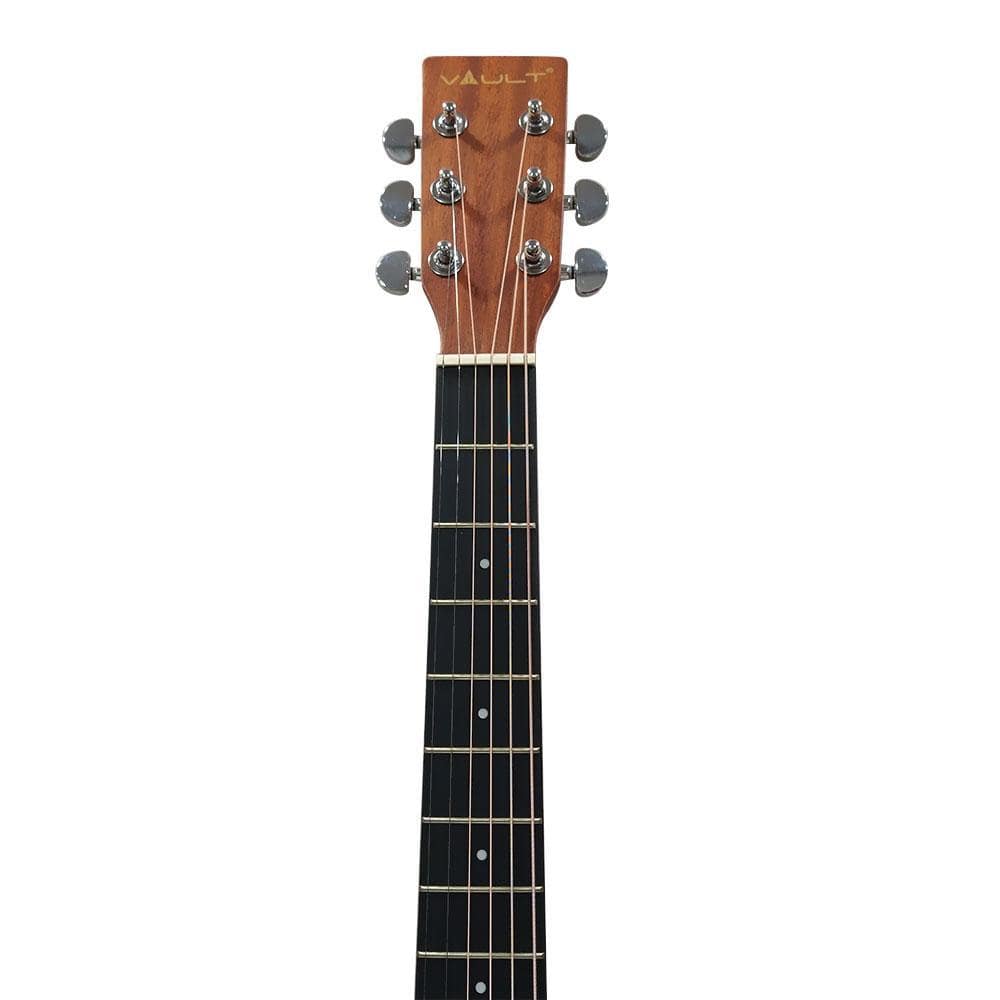 vault acoustic guitars vault ea40 41 inch premium spruce-top cutaway acoustic guitar - open box