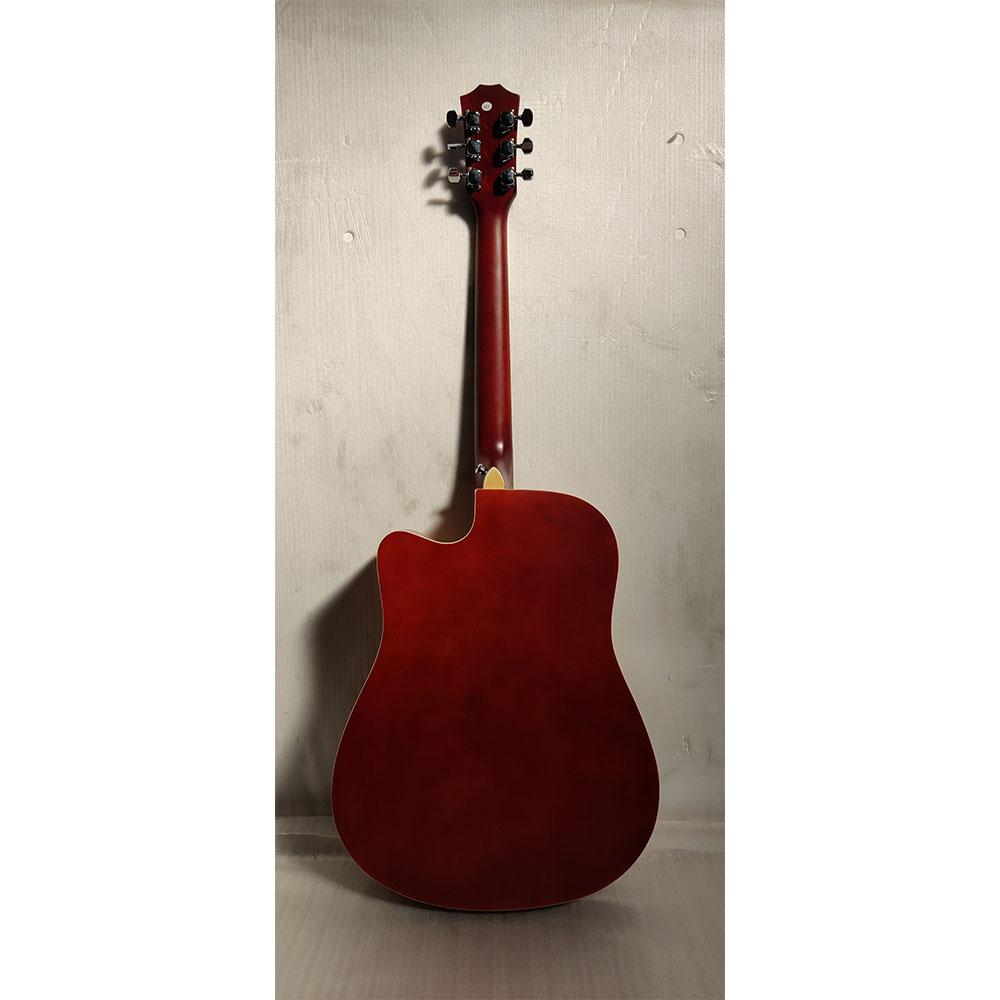 vault acoustic guitars vault ed-10c 41 inch cutaway acoustic guitar - natural - open box b stock