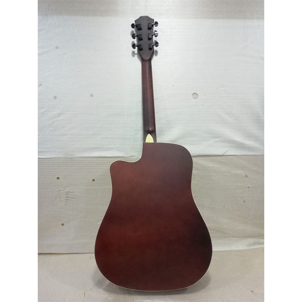 vault acoustic guitars vault ed-10c 41 inch cutaway acoustic guitar - natural - open box b stock