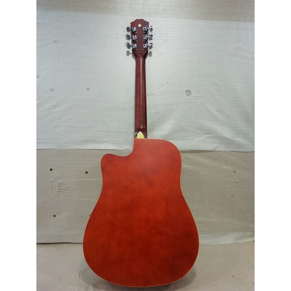 vault acoustic guitars vault ed-10c 41 inch cutaway acoustic guitar - natural - open box b stock