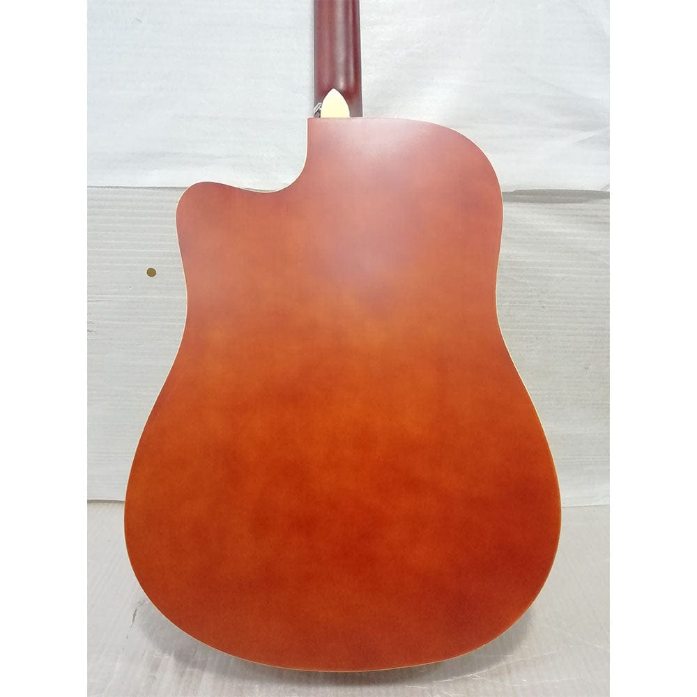 vault acoustic guitars vault ed-10c 41 inch cutaway acoustic guitar - natural - open box b stock