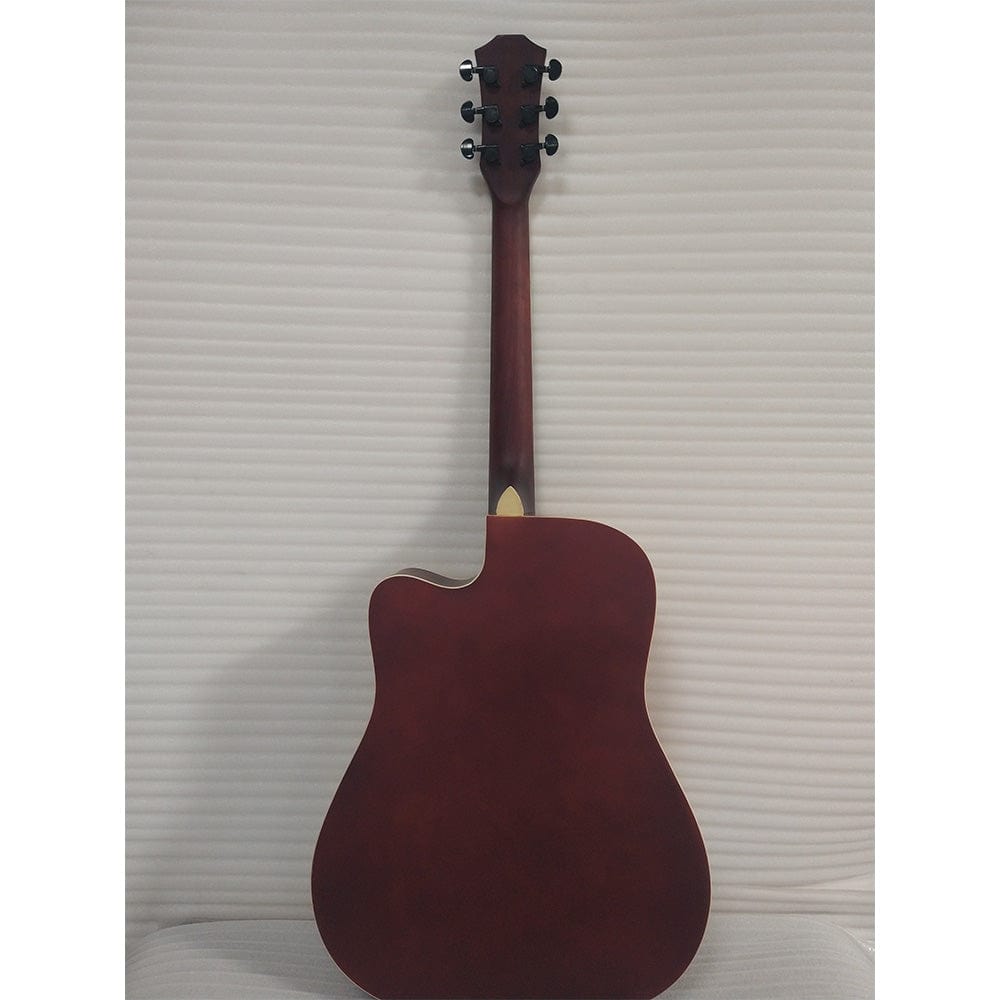 vault acoustic guitars vault ed-10c 41 inch cutaway acoustic guitar - natural - open box b stock