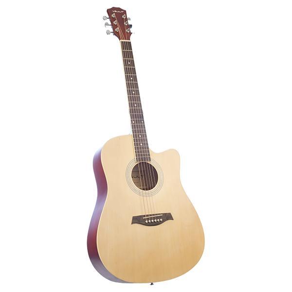 vault acoustic guitars vault ed-10c 41 inch cutaway acoustic guitar - open box