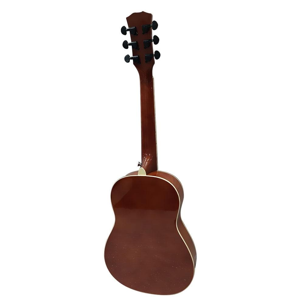 vault acoustic guitars vault junior 30 inch acoustic guitar for kids with ebook, bag, strings, straps, picks, string winder & polishing cloth - natural gloss - open box