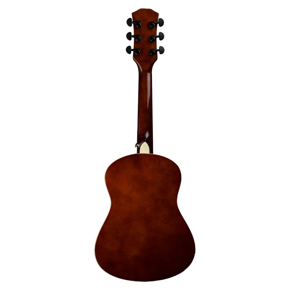 vault acoustic guitars vault junior 30 inch acoustic guitar for kids with truss rod, gig-bag, strings, straps, picks, string winder, polishing cloth & e-book - natural gloss #style_without-truss-rod,color_natural