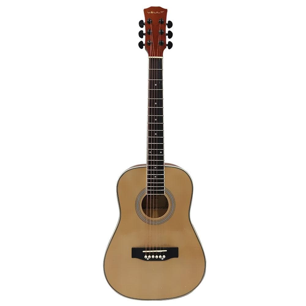 vault acoustic guitars vault traveller 34 inch acoustic guitar - natural gloss - open box
