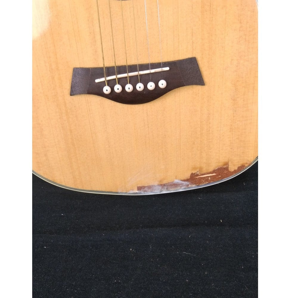 vault acoustic guitars vault traveller 34 inch acoustic guitar - natural gloss - open box b stock