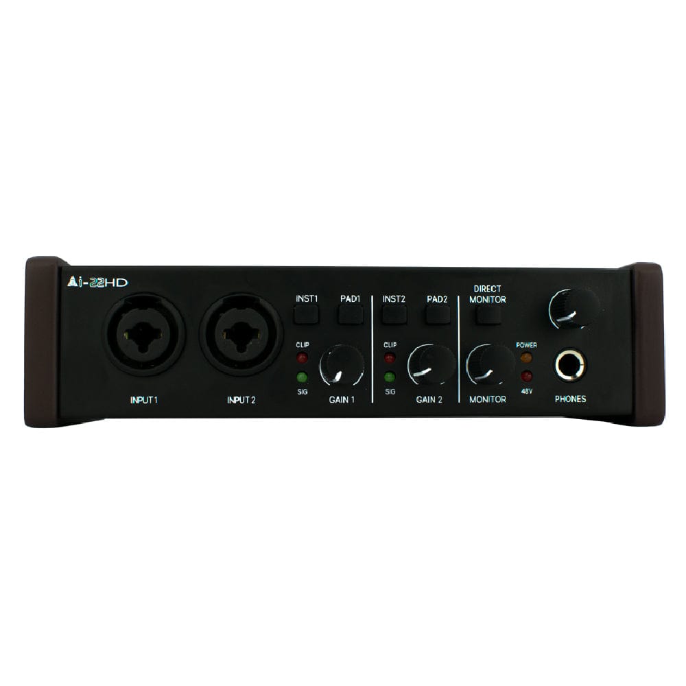 vault audio interfaces vault ai22hd 2x2 usb studio recording bundle