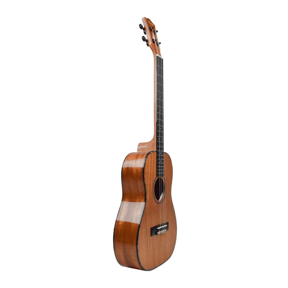 vault baritone ukuleles natural vault performer pro 30" all solid mahogany premium baritone ukulele with eq & gigbag - open box