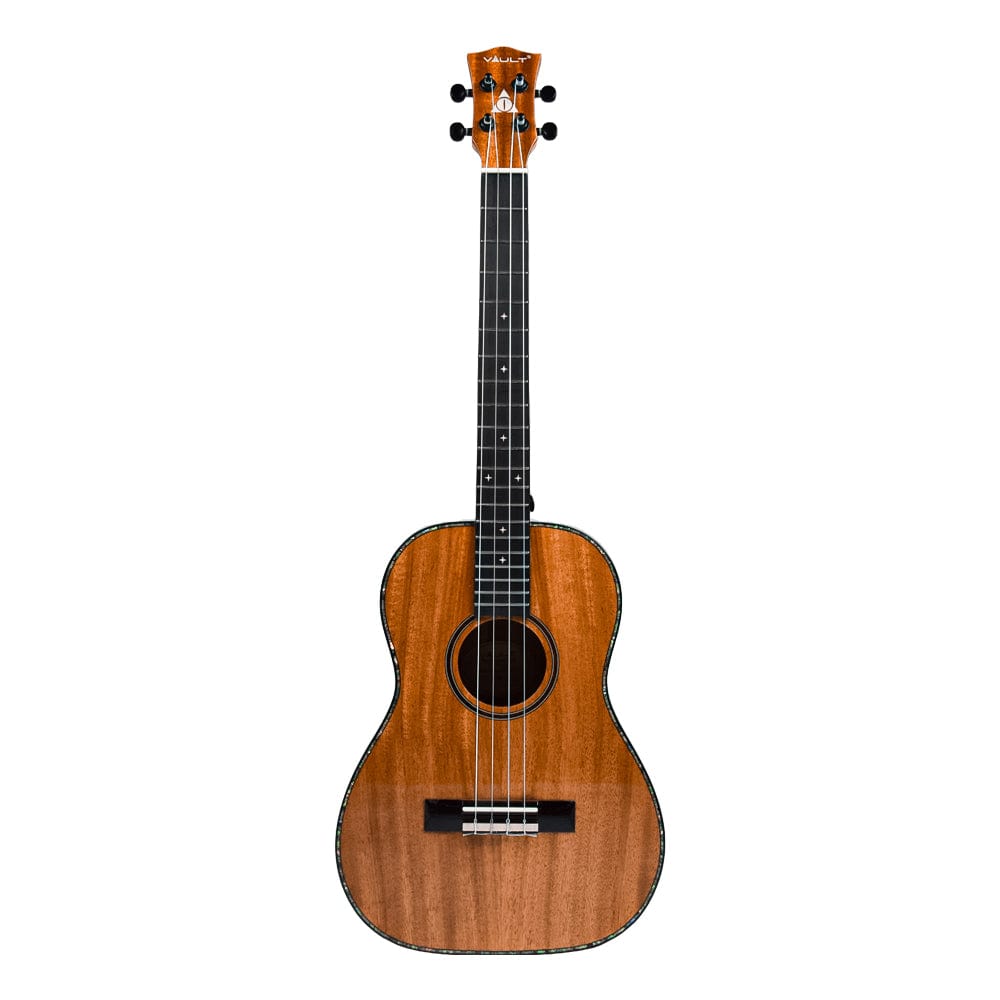 vault baritone ukuleles vault performer pro 30" all solid mahogany premium baritone ukulele with gigbag - open box