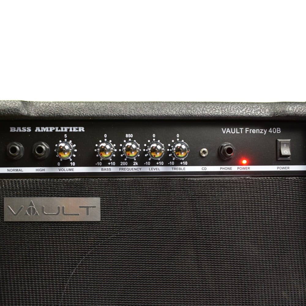 vault bass combo amplifiers vault frenzy 40b 40-watt combo bass guitar amplifier