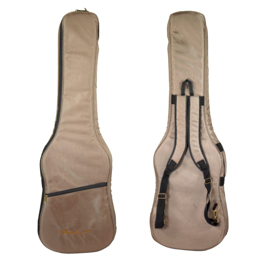 vault bass guitars high gloss mahogany vault performer pro jb5 string electric bass guitar with gigbag - high gloss solid mahogany