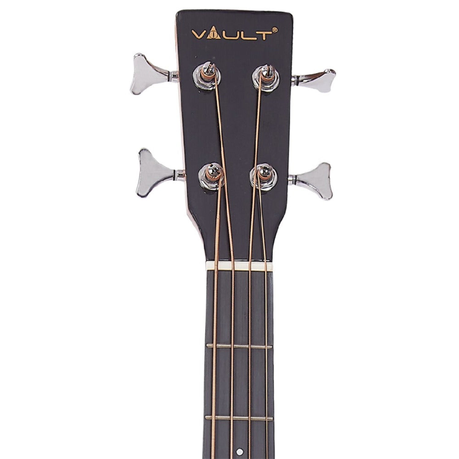 Vault Bass Guitars Vault EB40CE 4 String Solid-Top Acoustic Bass Guitar With EQ and Padded Gigbag - 34" Long Scale Length #color_natural,size_34-inch-long-scale-length