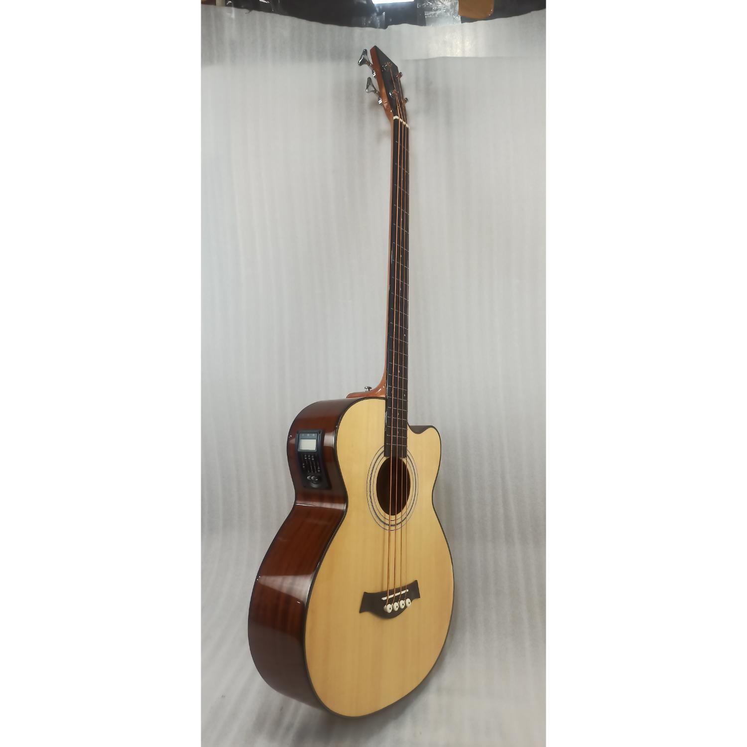 Vault Bass Guitars Vault EB40CE 4 String Solid Top Acoustic Bass Guitar With EQ and Padded Gigbag - 34" Scale Length - Open Box