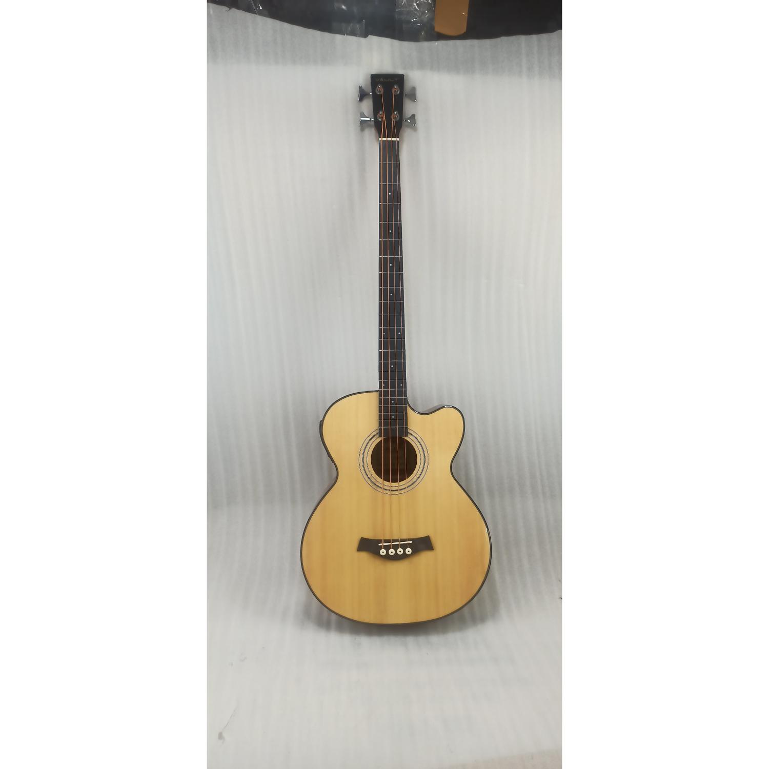 Vault Bass Guitars Vault EB40CE 4 String Solid Top Acoustic Bass Guitar With EQ and Padded Gigbag - 34" Scale Length - Open Box