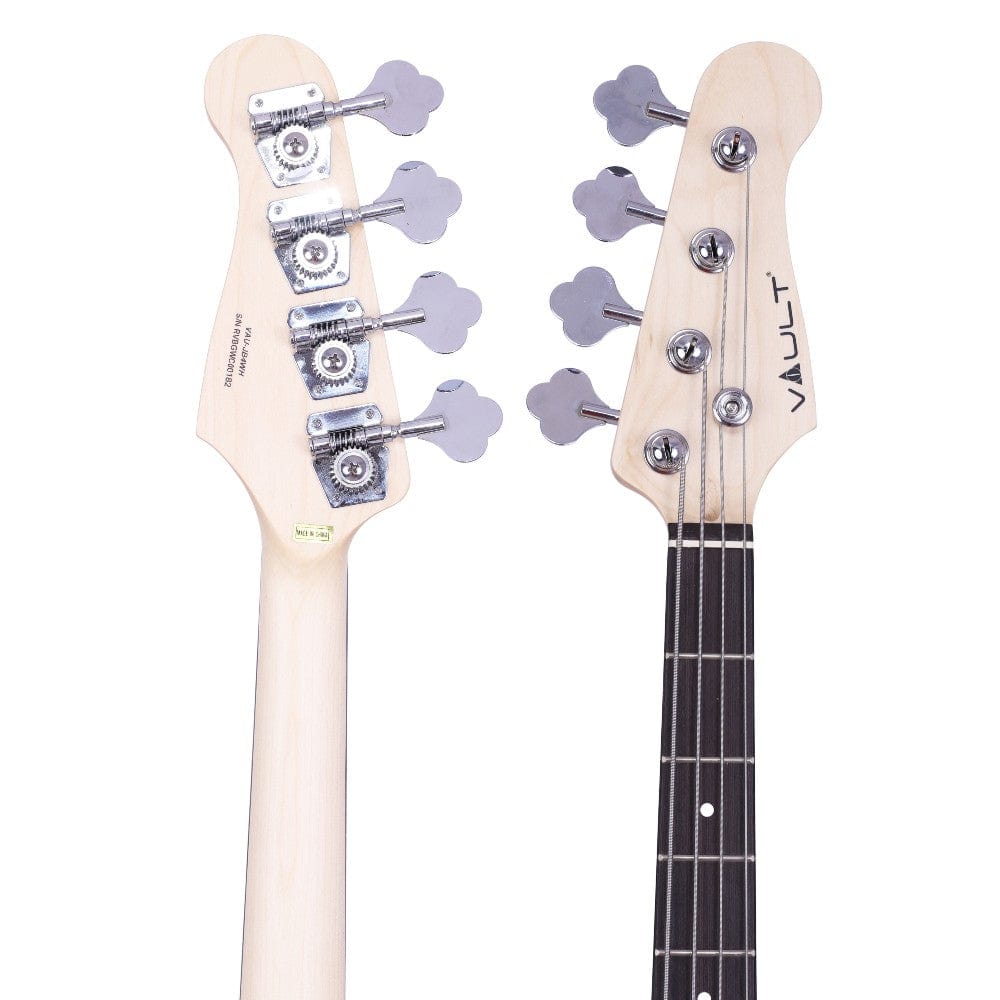 vault bass guitars vault jb4 jazz bass 4-string bass guitar #color_white