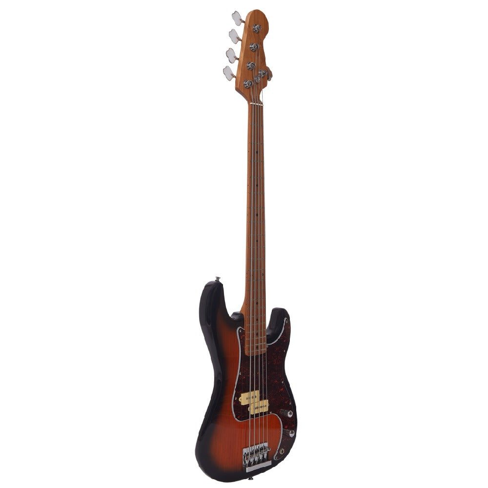 Vault Bass Guitars Vault PB Series 2 Precision Bass 5-String Bass Guitar#colour_2tone sunburst