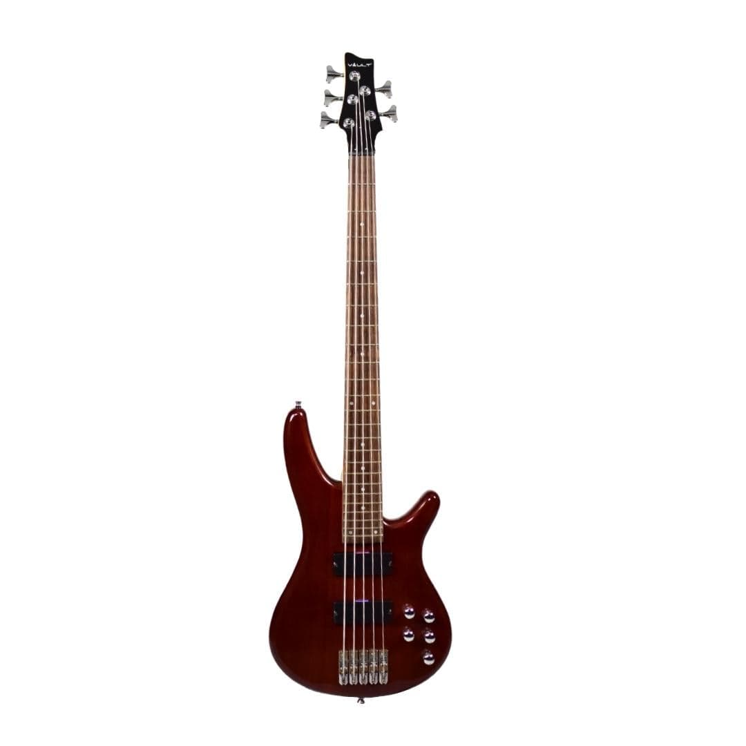 vault bass guitars vault performer pro rb4 four string electric bass guitar with gigbag - high gloss solid mahogany