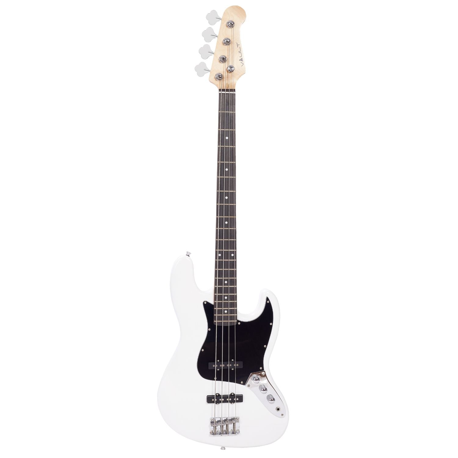 Vault Bass Guitars White Vault JB4 Jazz Bass 4-String Bass Guitar #color_white