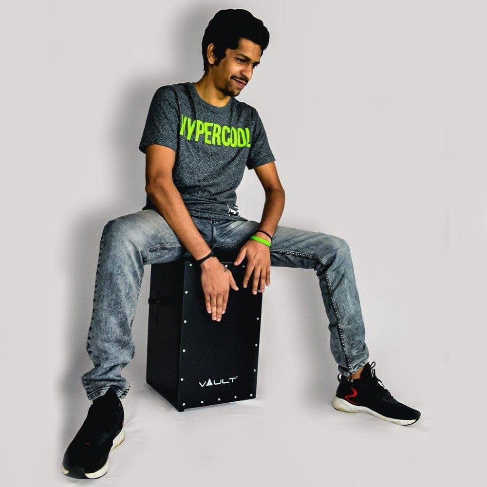 vault cajons black vault drumbox oak wood cajon with adjustable snare with 3 year warranty