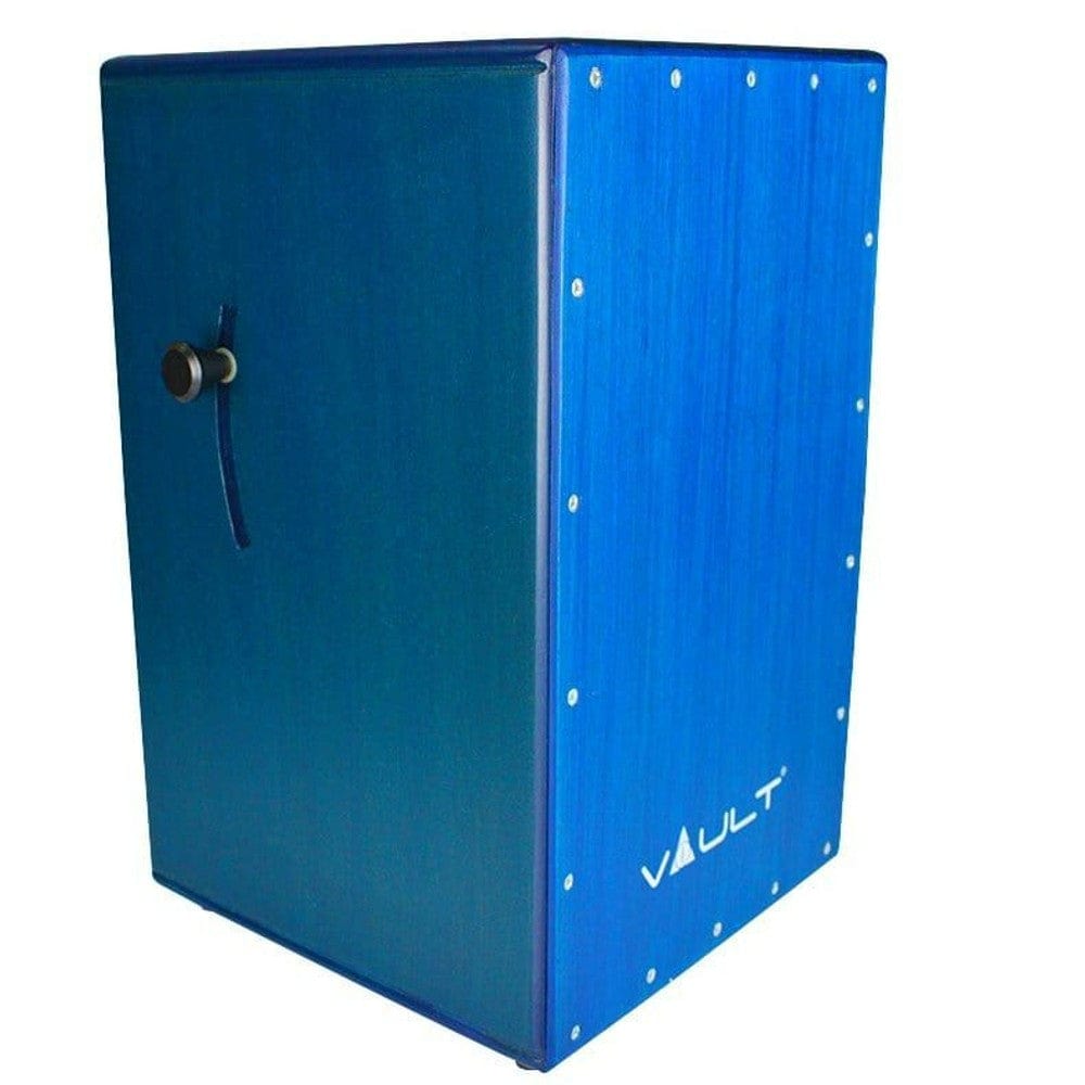 vault cajons blue vault beat box birch wood cajon with 3 year warranty #color_blue