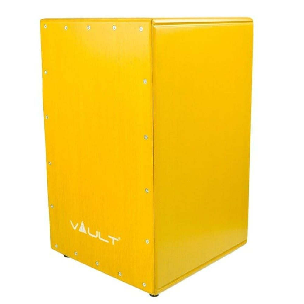 vault cajons vault beat box birch wood cajon with 3 year warranty #color_yellow
