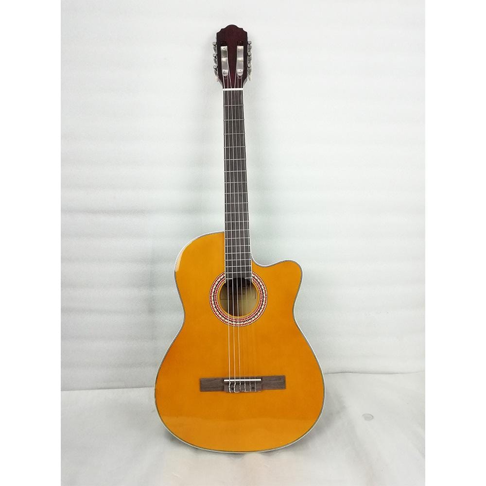 vault classical guitars 361271 vault ec39ce 39 inch classical guitar with pickup - natural - open box b stock #barcode_361271