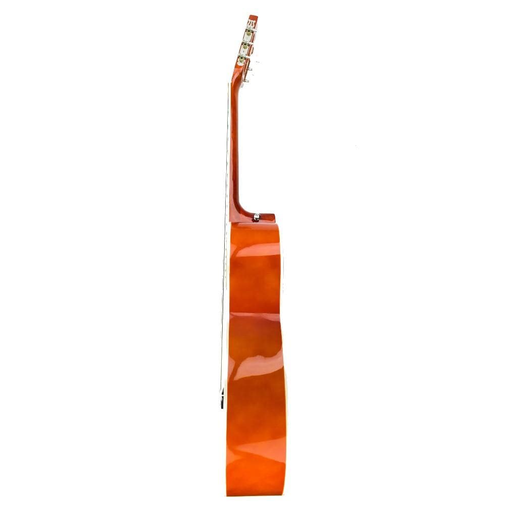 vault classical guitars natural gloss vault cl-20 4/4 size classical guitar with gigbag, tuner, strap, polishing cloth & ebook - natural gloss