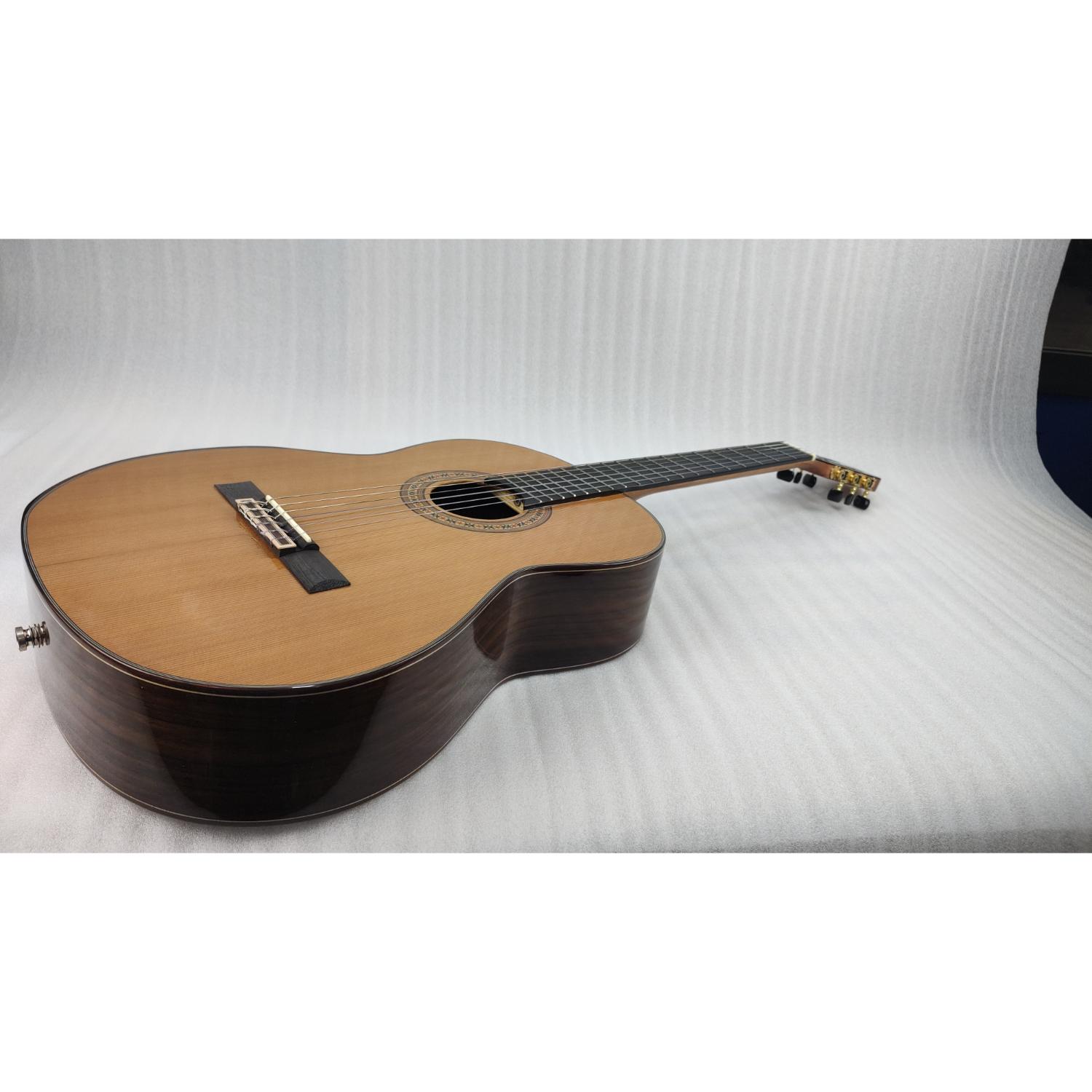 Vault Classical Guitars Vault Performer Pro All Solid Body Classical Guitar with Armrest and Dual EQ Pickup - Open Box