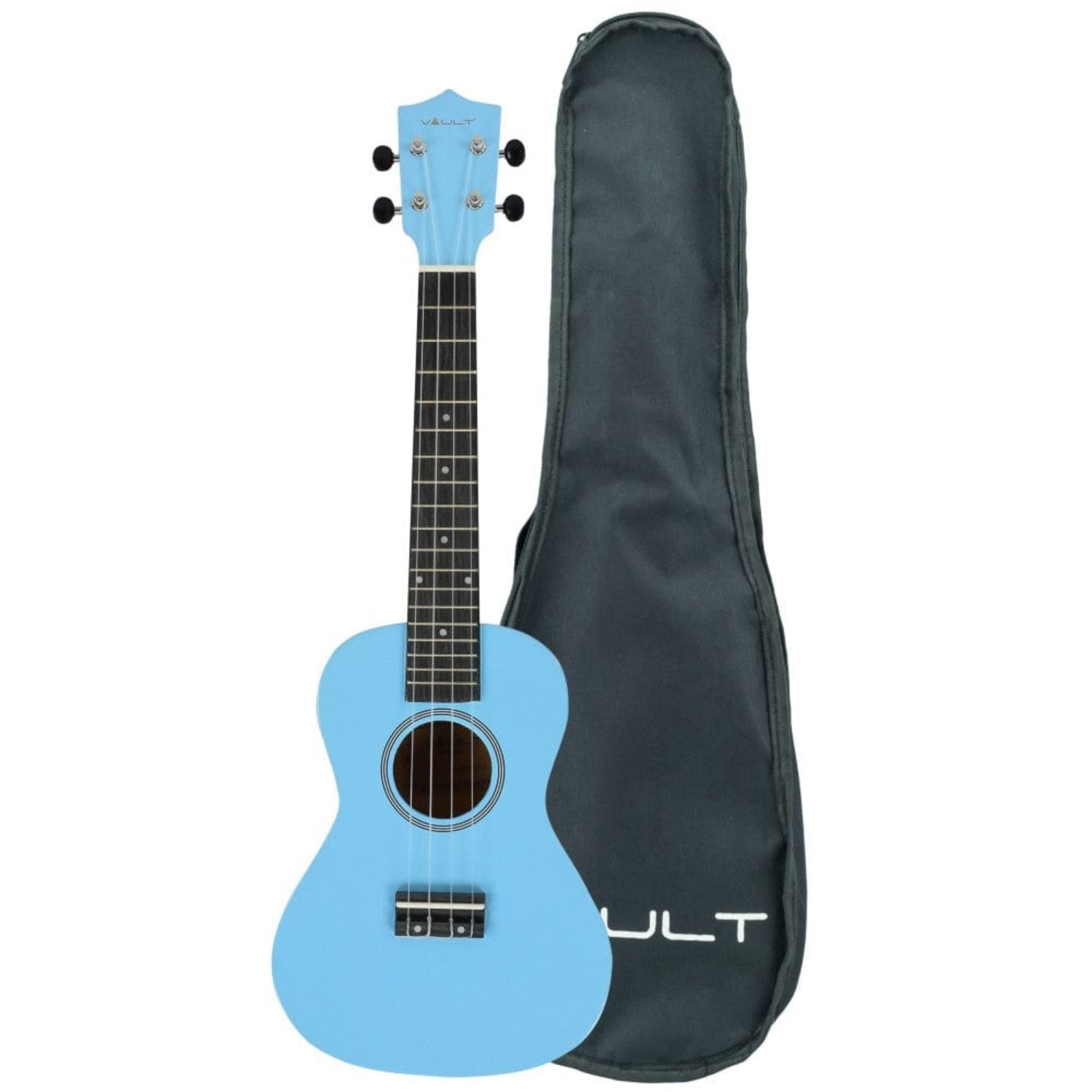 vault concert ukuleles blue glossy vault uk-003 concert colourful ukulele 23 inch with gig bag #color_blue-glossy