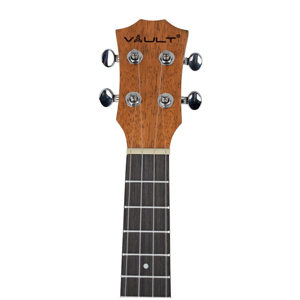 Vault Concert Ukuleles Natural Vault UK-2000CCE 23-Inch Solid Mahogany Top Premium Electro-Acoustic Concert Ukulele With EQ & Gigbag