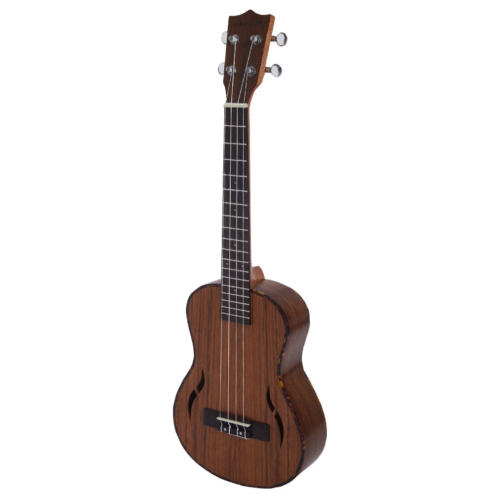 Vault Concert Ukuleles Natural Vault UK-200C 23" Premium Walnut Laminate with Side Soundport Concert Ukulele