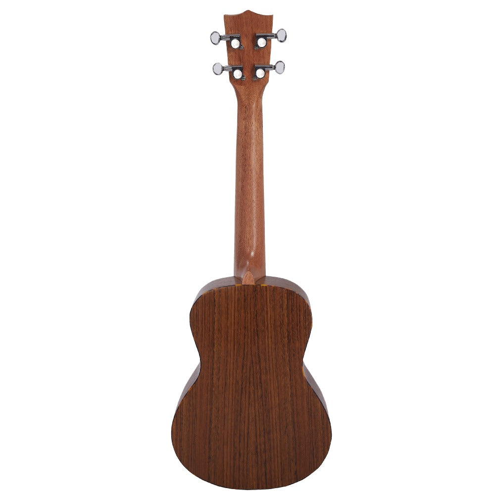 Vault Concert Ukuleles Natural Vault UK-200C 23" Premium Walnut Laminate with Side Soundport Concert Ukulele