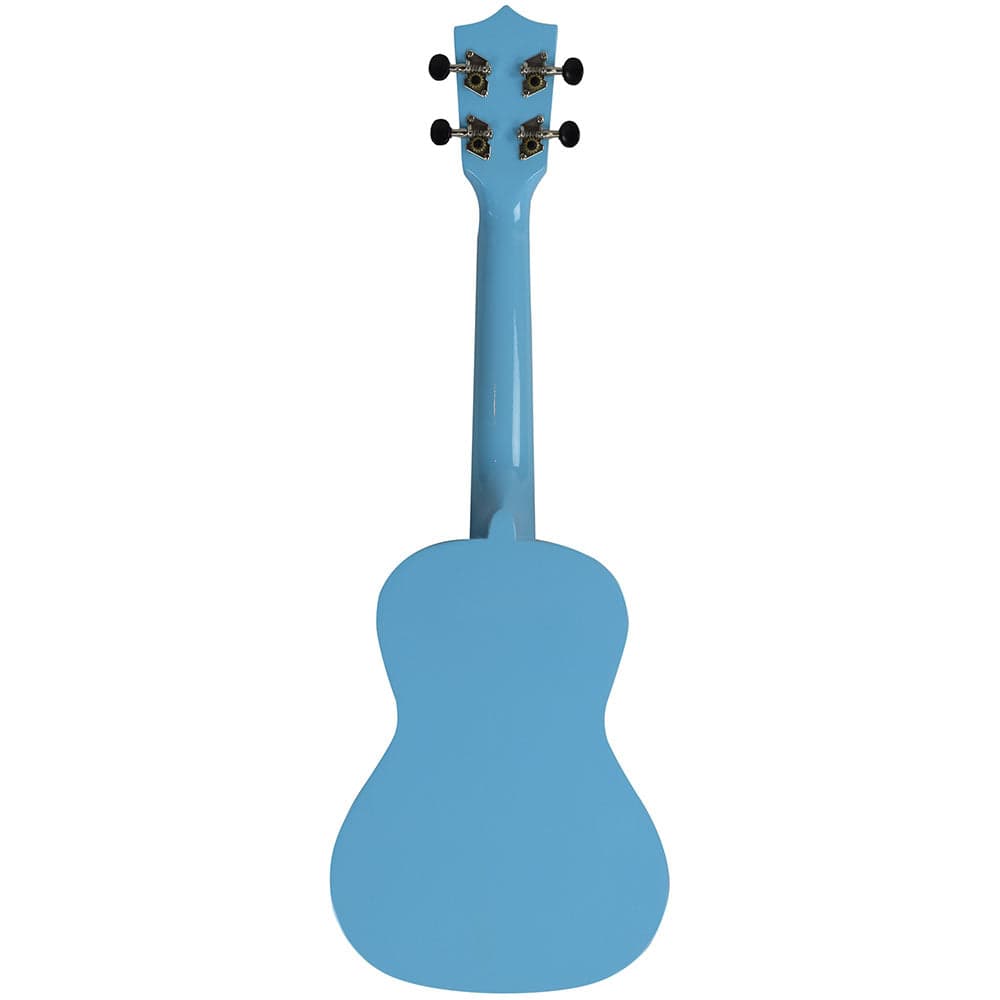 vault concert ukuleles vault uk-003 concert colourful ukulele 23 inch with gig bag #color_blue-glossy