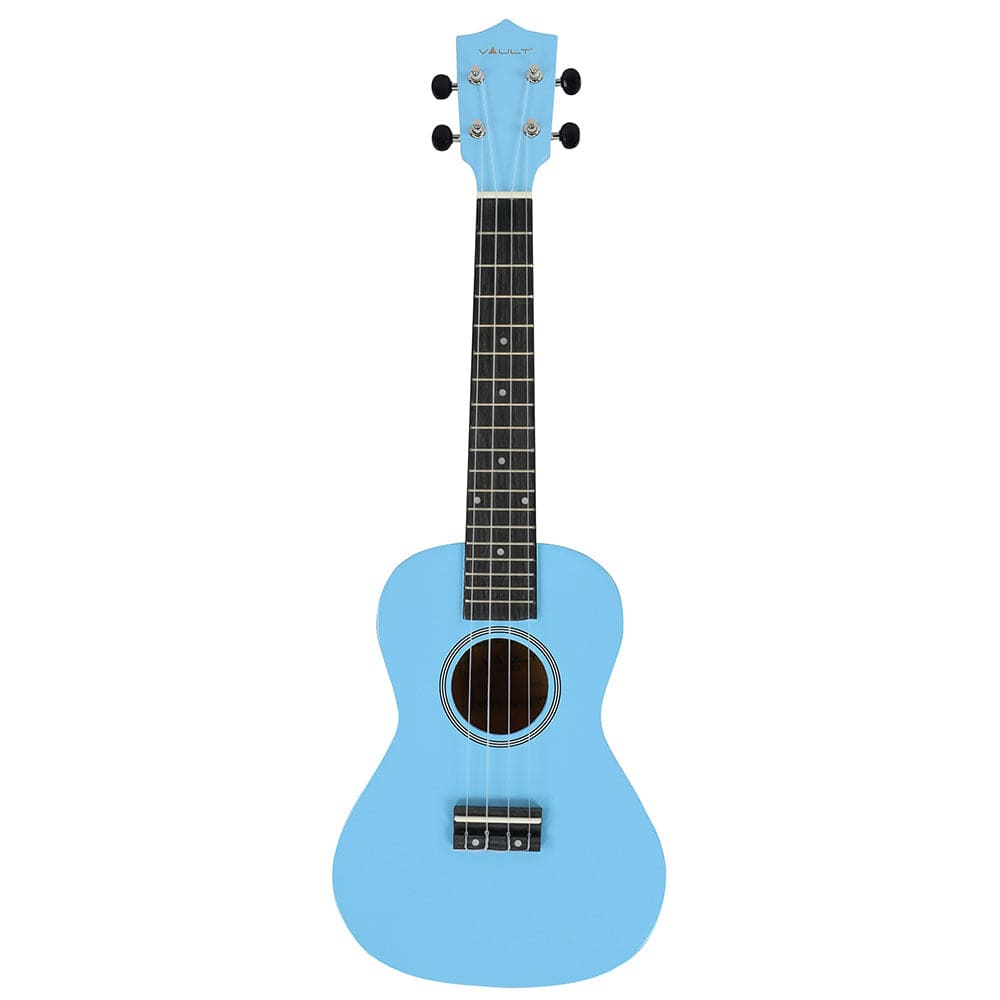 vault concert ukuleles vault uk-003 concert colourful ukulele 23 inch with gig bag #color_blue-glossy