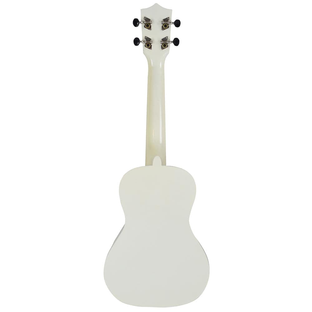 vault concert ukuleles vault uk-003 concert colourful ukulele 23 inch with gig bag #color_white-glossy