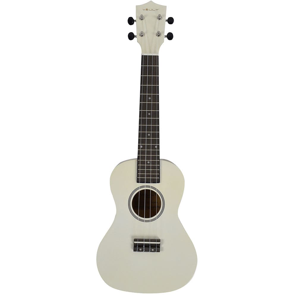 vault concert ukuleles vault uk-003 concert colourful ukulele 23 inch with gig bag #color_white-glossy