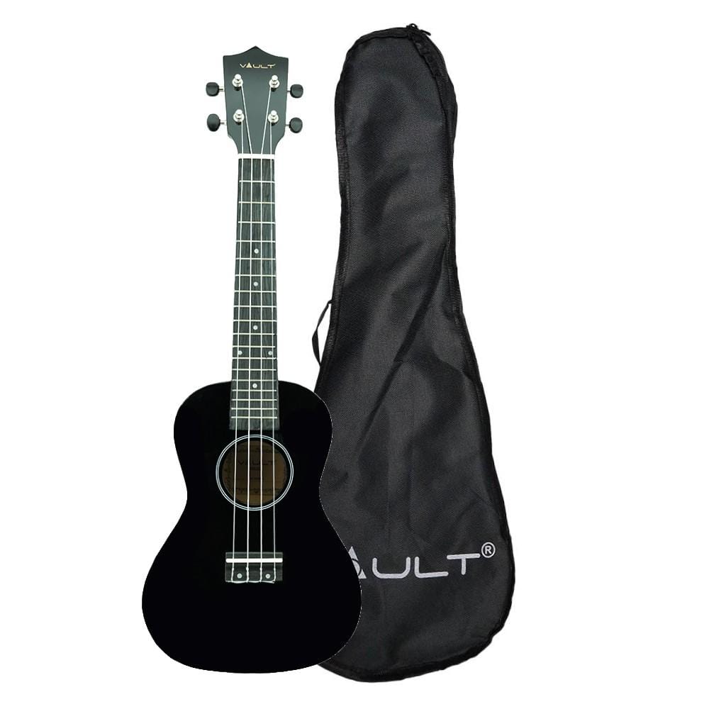 vault concert ukuleles vault uk-003 concert colourful ukulele 23 inch with gig bag - open box