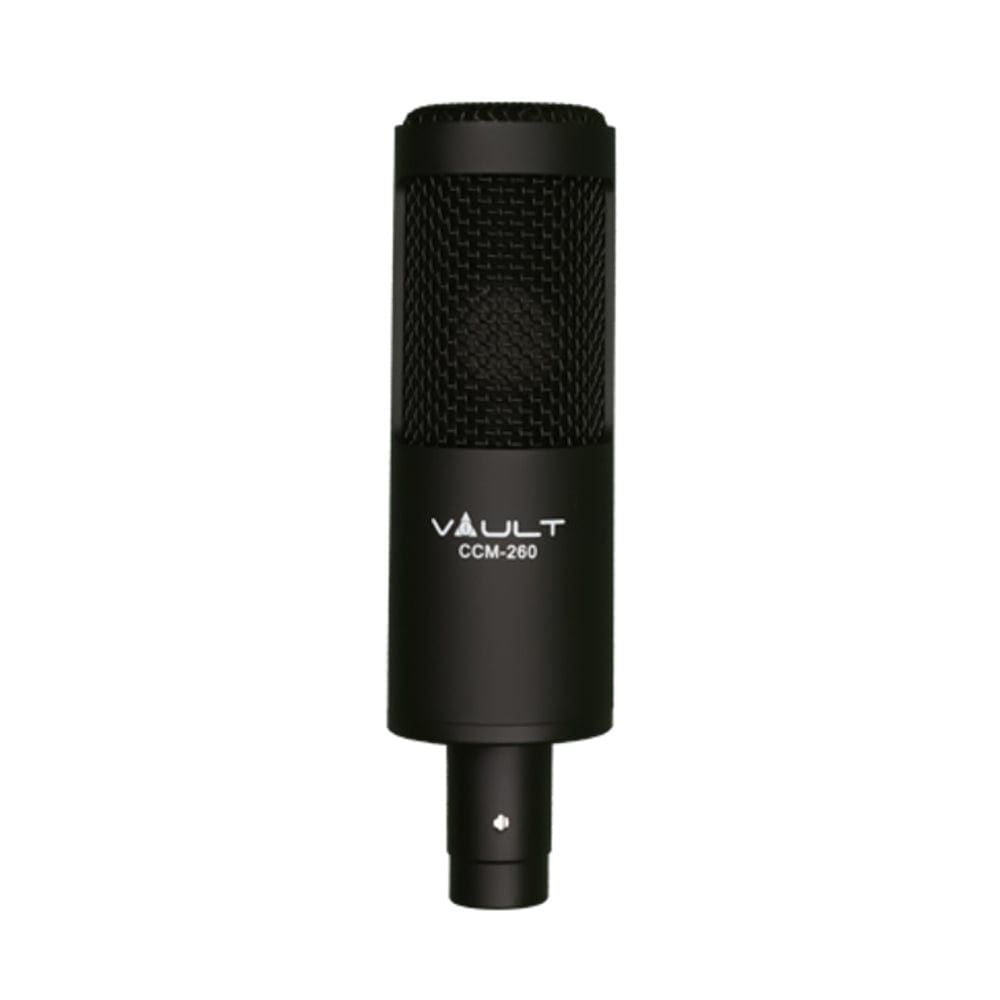 vault condenser microphones vault ccm-260 condenser cardioid microphone with shockmount and xlr cable