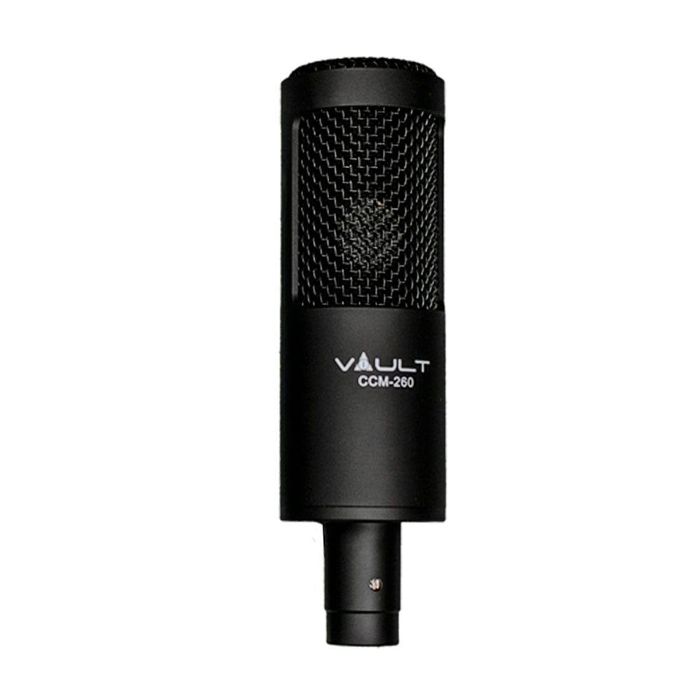 vault condenser microphones vault ccm-260 condenser cardioid microphone with shockmount and xlr cable - open box