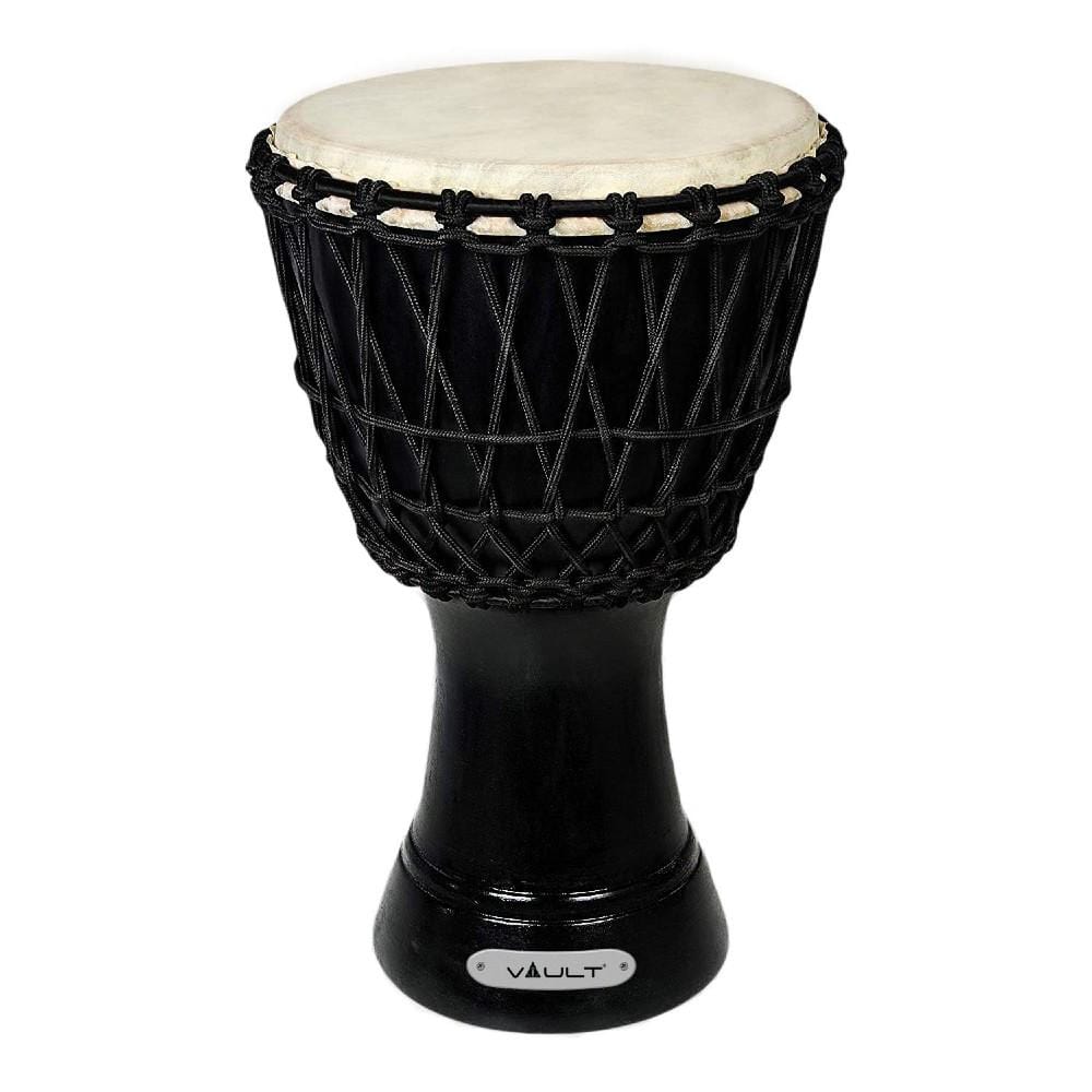 vault djembes 8-inch / black vault dj mango wood djembe with 3 year warranty