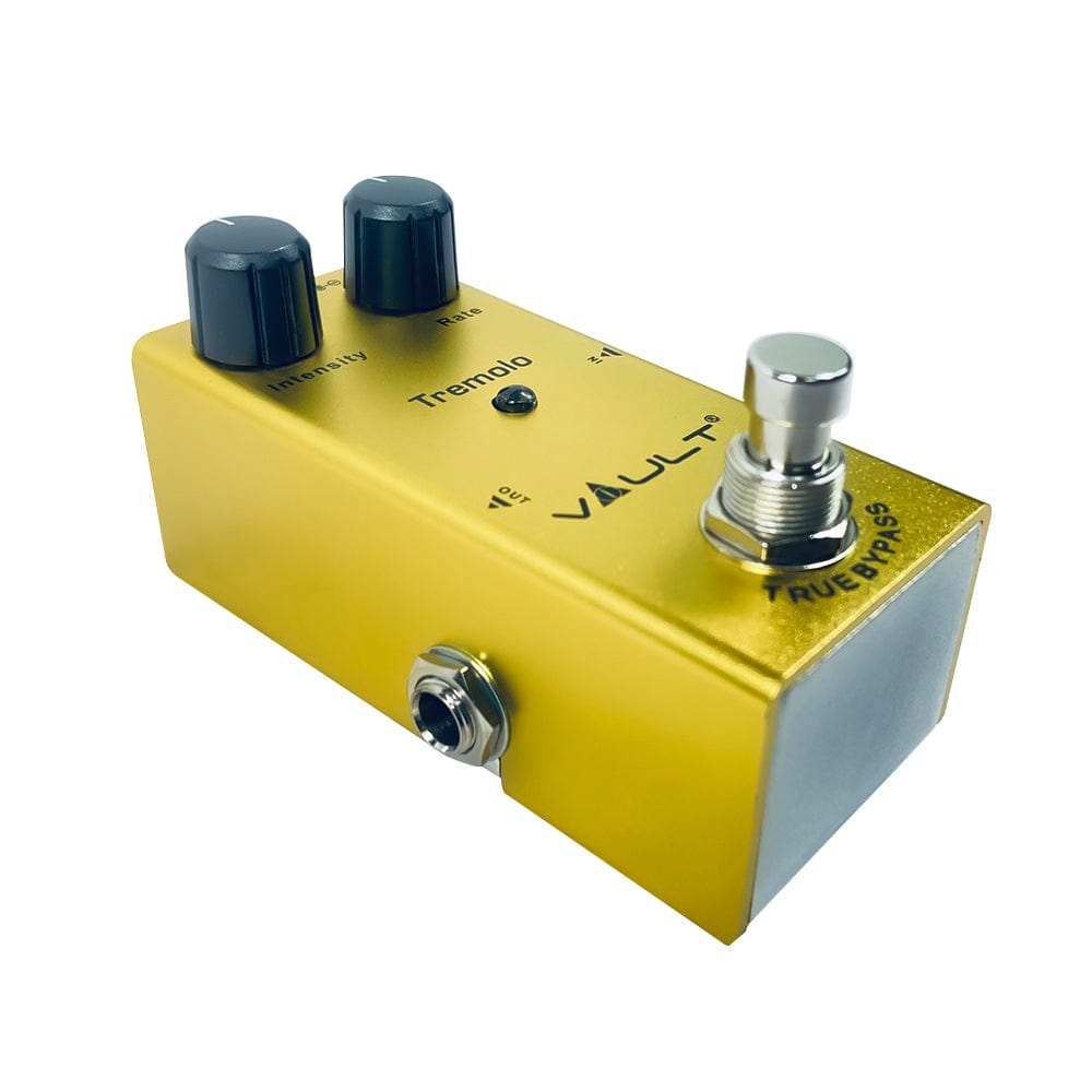 vault effect pedals vault tremolo effects pedal with all metal body, small footprint & 3 year warranty