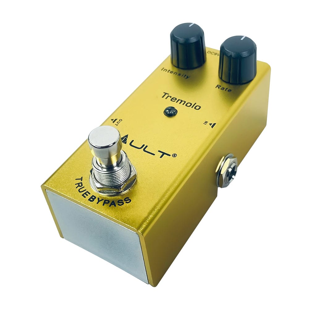 vault effect pedals vault tremolo effects pedal with all metal body, small footprint & 3 year warranty