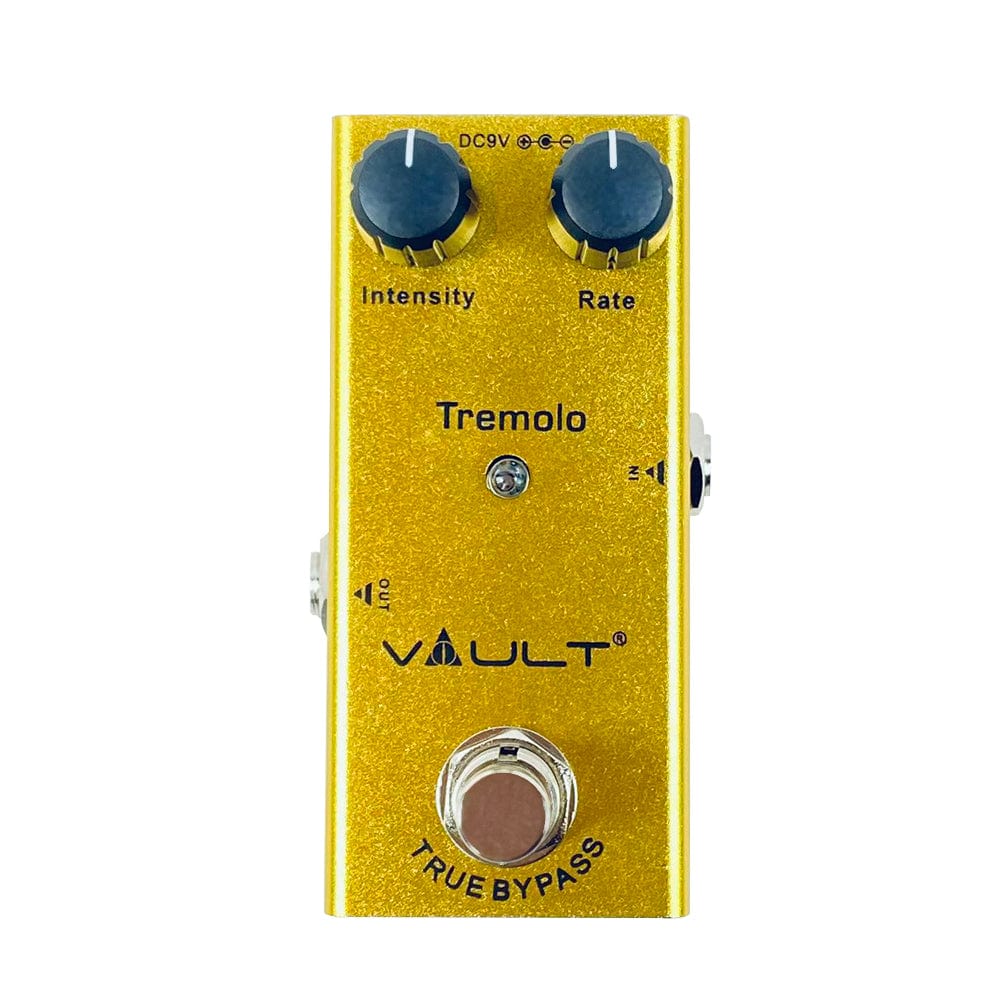 vault effect pedals vault tremolo effects pedal with all metal body, small footprint & 3 year warranty