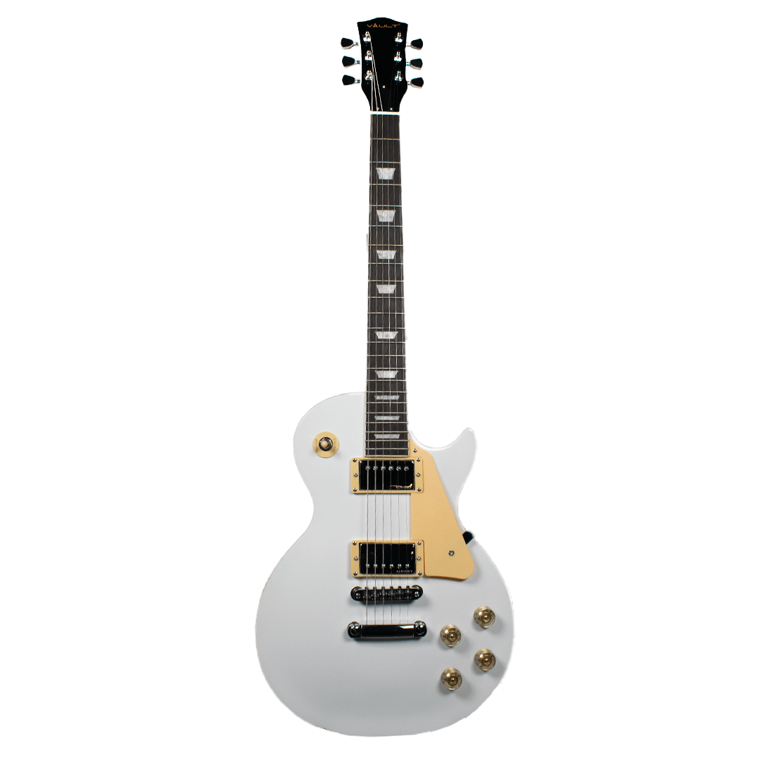vault electric guitars alpine white vault lp2 les paul style single cut electric guitar