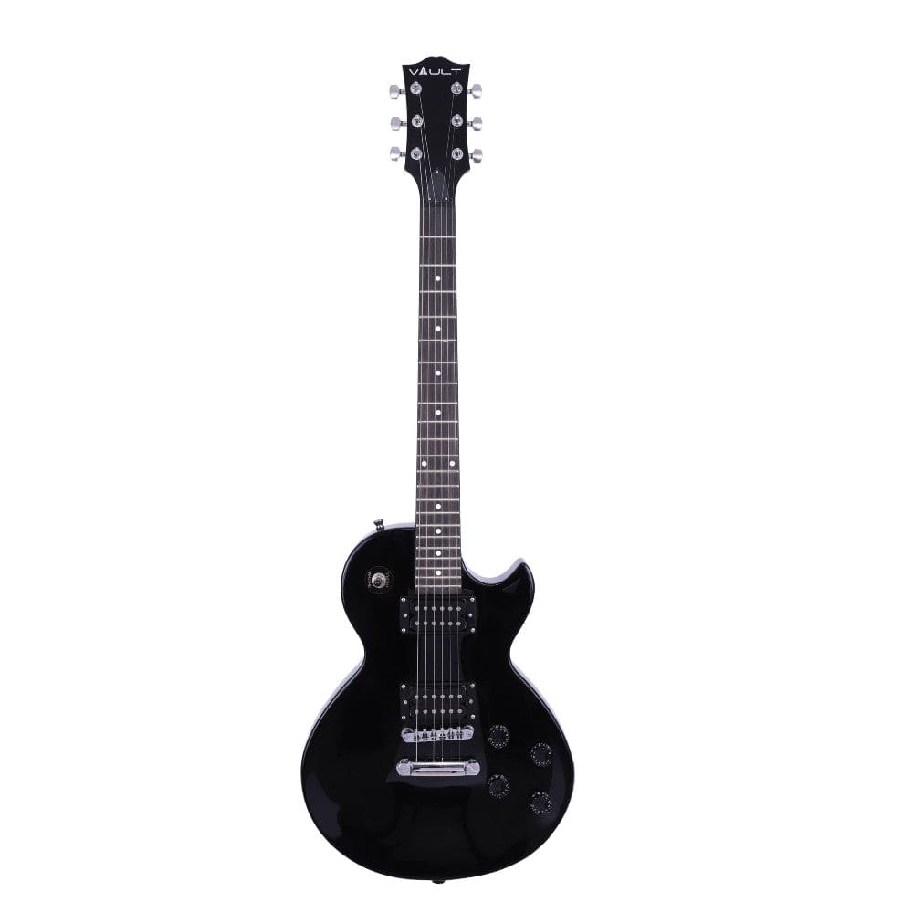 vault electric guitars black vault lp1 les paul style electric guitar #color_black