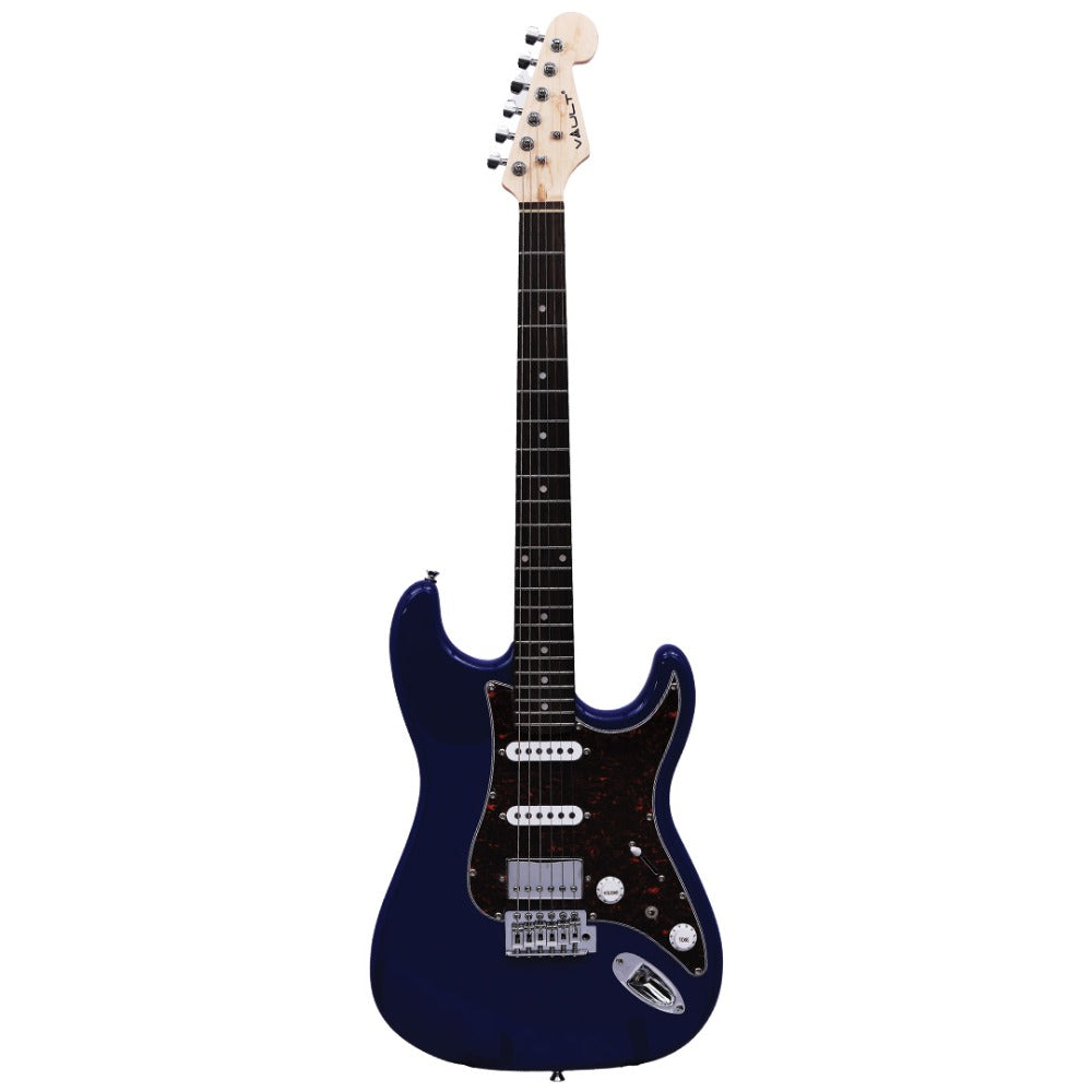 Vault Electric Guitars Blue / Laurel Vault ST2 Stratocaster Style Electric Guitar with Premium Alnico 5 Pickups#color_blue,fingerboard_laurel