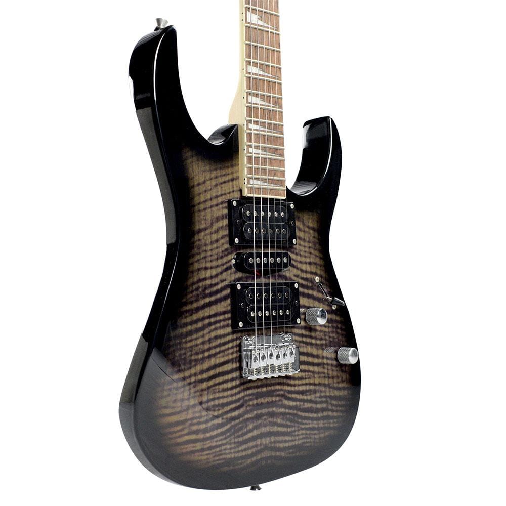 vault electric guitars bundles vault rg1 soloist premium electric guitar with gigbag, amplifier, tuner, cable, polishing cloth & ebook